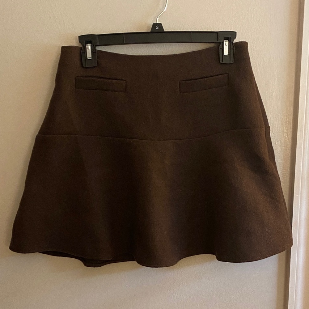 Loft wool miniskirt